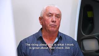 Tony Shaw explaining the Skin Check 360