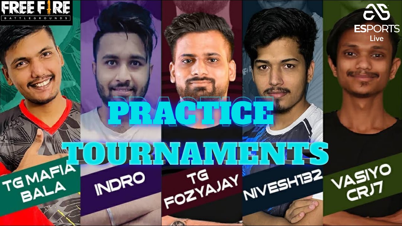 FREEFIRE LIVE ESPORTS TOURNAMENT| PRACTICE CUSTOM ROOM LIVE!