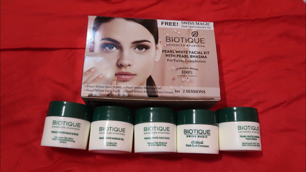 Facial Under 200 At Home Biotique Pearl White Facial YouTube