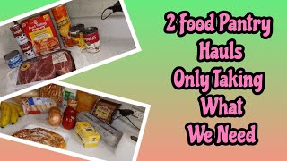 2 Food Pantry Hauls // Food Bank // Only Taking What We Need To Help Keep Food Pantries Stocked