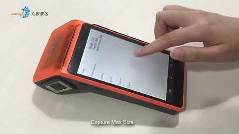Android POS terminal V7 with fingerprint moudle from Justtide