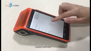 Android POS terminal V7 with fingerprint moudle from Justtide