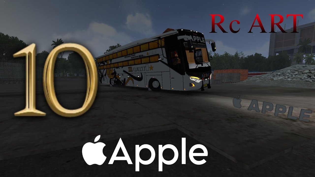 Bus simulator Gujarat Apple livery - YouTube