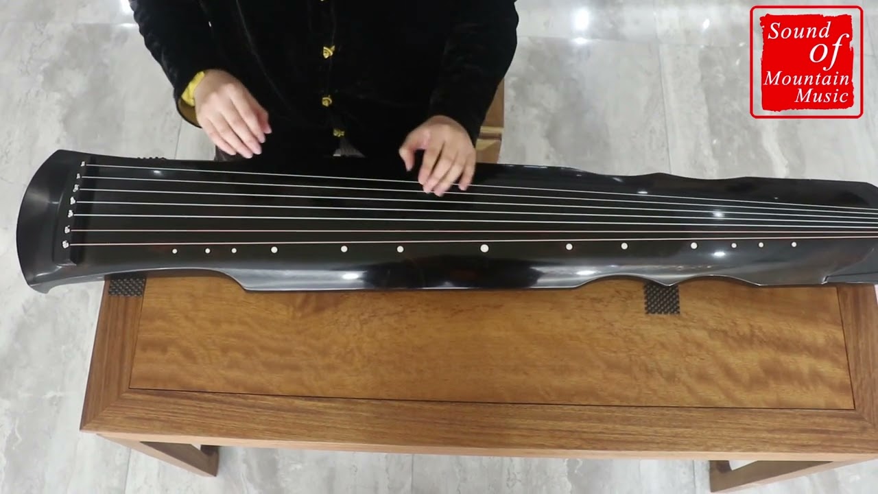 Concert Grade Aged Fir Wood Guqin Chinese 7 Stringed Zither Fu Xi