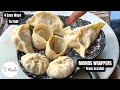 HOW TO FOLD MOMOS EASILY (4 EASY WAYS) | MOMOS DOUGH RECIPE | DUMPLING WRAPPERS FROM SCRATCH
