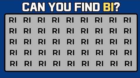 Test Your Observation Skill! Spot The Odd Numbers and Letters