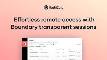 Effortless remote access with Boundary transparent sessions