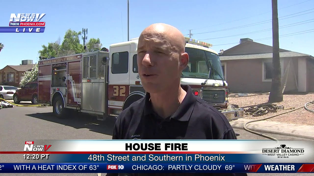HOUSE FIRE: Near 48th Street and Southern in Phoenix causes displacement (FNN)