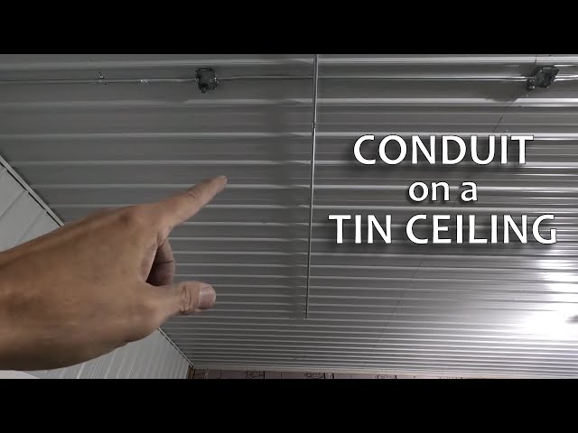 Main Conduit In Ceiling Drop Lighting Using Metal Conduit