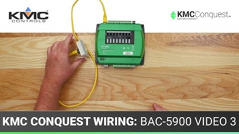 KMC Conquest Wiring: BAC-5900 Series Controllers | Room Sensors & Power