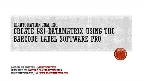 How to Create GS1 Data Matrix 2D Barcodes using the #BarcodeLabelSoftware Pro