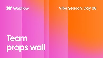 Vibe Season Day 8 | A Vibrant, Searchable Props Wall—Built in Webflow