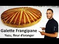 recette GALETTE FRANGIPANE YUZU, FLEUR D'ORANGER