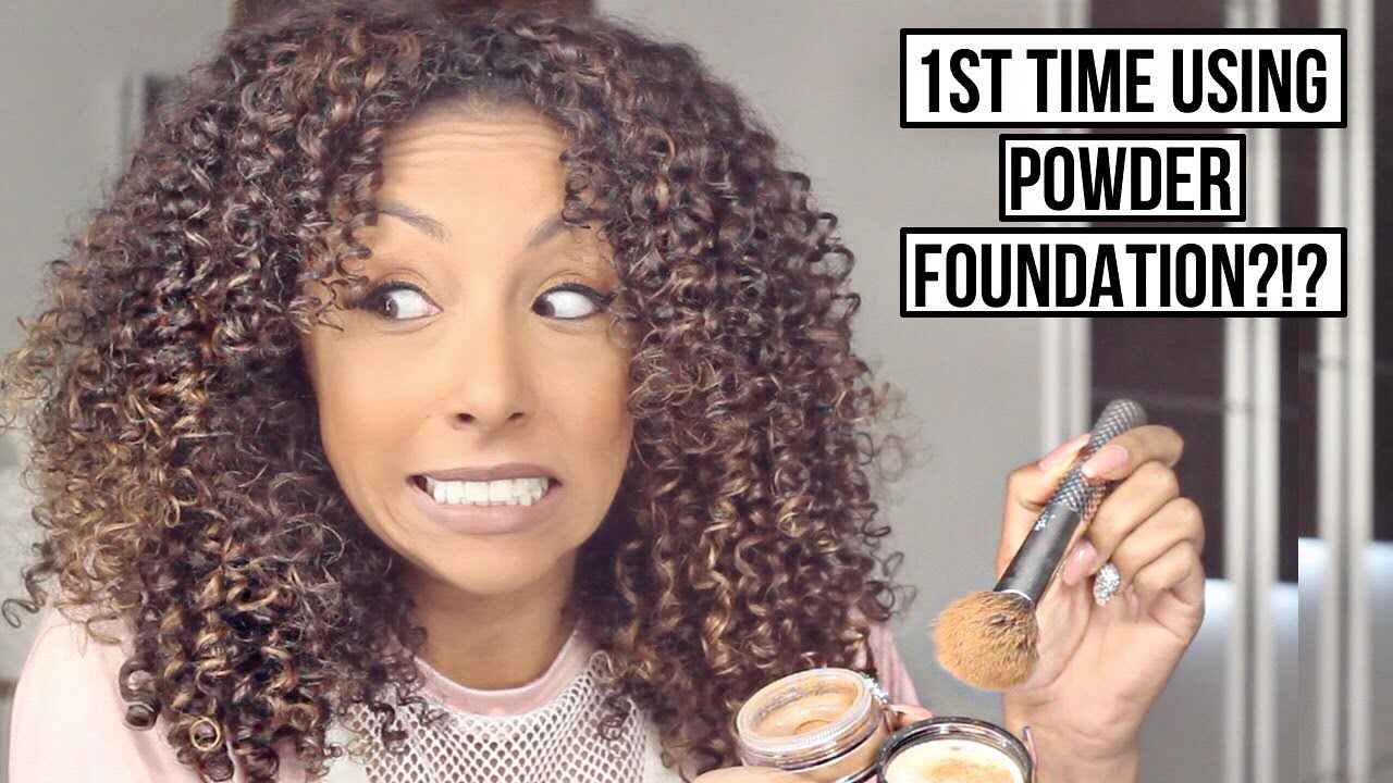 My 1st Time Using Powder Foundation! Bare Minerals Matte! | BiancaReneeToday