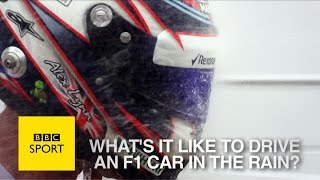Formula 1: What's it like to drive a car in the rain? - BBC Sport