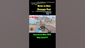 Awm vs Amr Bgmi Damage test😱 #bgmi #pubgmobile #viral #vs #damage #shorts