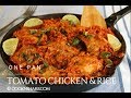 One Pan Tomato Chicken & Rice in 30 Minutes