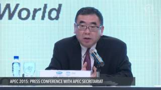 APEC 2015: Press conference with secretariat