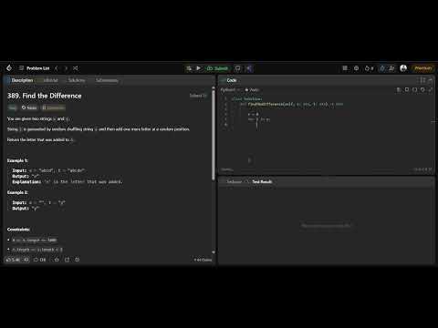 Day 5 | LeetCode 389 Find the Difference | XOR Magic Explained | 29/1000 ⚡🔥