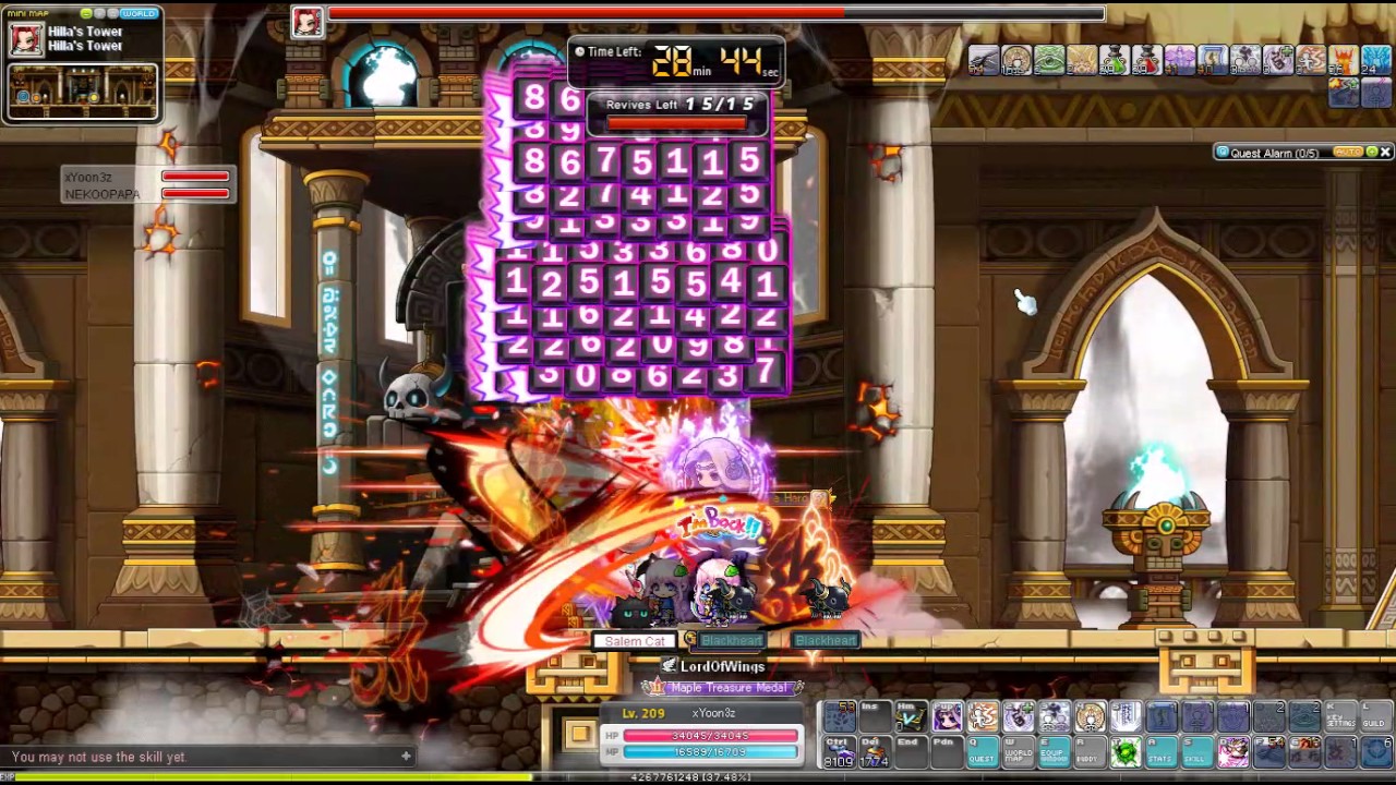 maplestory hard hilla range