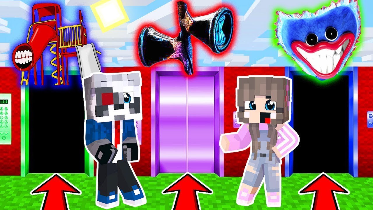 Выбери ПРАВИЛЬНЫЙ ЛИФТ ГОРКА ПОЖИРАТЕЛЬ в МАЙНКРАФТ SCP СИРЕНОГОЛОВЫЙ ...