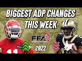 This Week’s Biggest ADP Changes - 2022 Fantasy Football Advice