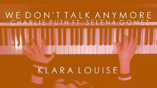 WE DON'T TALK ANYMORE | Charlie Puth ft. Selena Gomez Piano Cover chords