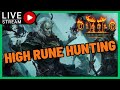 🔴 Diablo 2 Resurrected [S12] HC Necro — HELL farming High Runes and Barb Gear!
