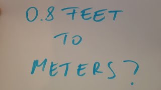 0.8 feet to meters? screenshot 2