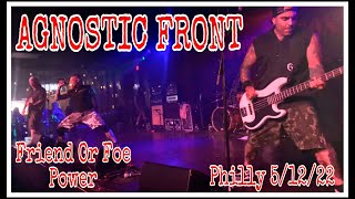 Agnostic Front “Friend Or Foe / Power” @ Brooklyn Bowl- Philadelphia, PA 5/12/22