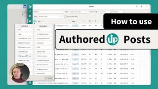 How to collect all your LinkedIn Posts with AuthoredUp (no automation)