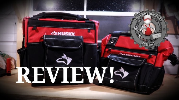 Husky 18 in., 15 in. and 12 in. Tool Bag Combo in Red 