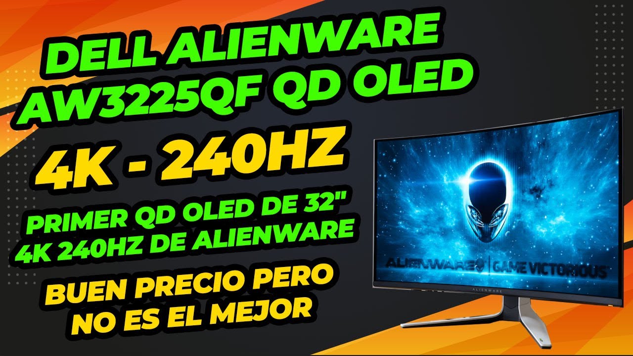 DELL ALIENWARE AW3225QF QD OLED 240HZ, MONITOR OLED 4K DE 32" CON BUEN ...
