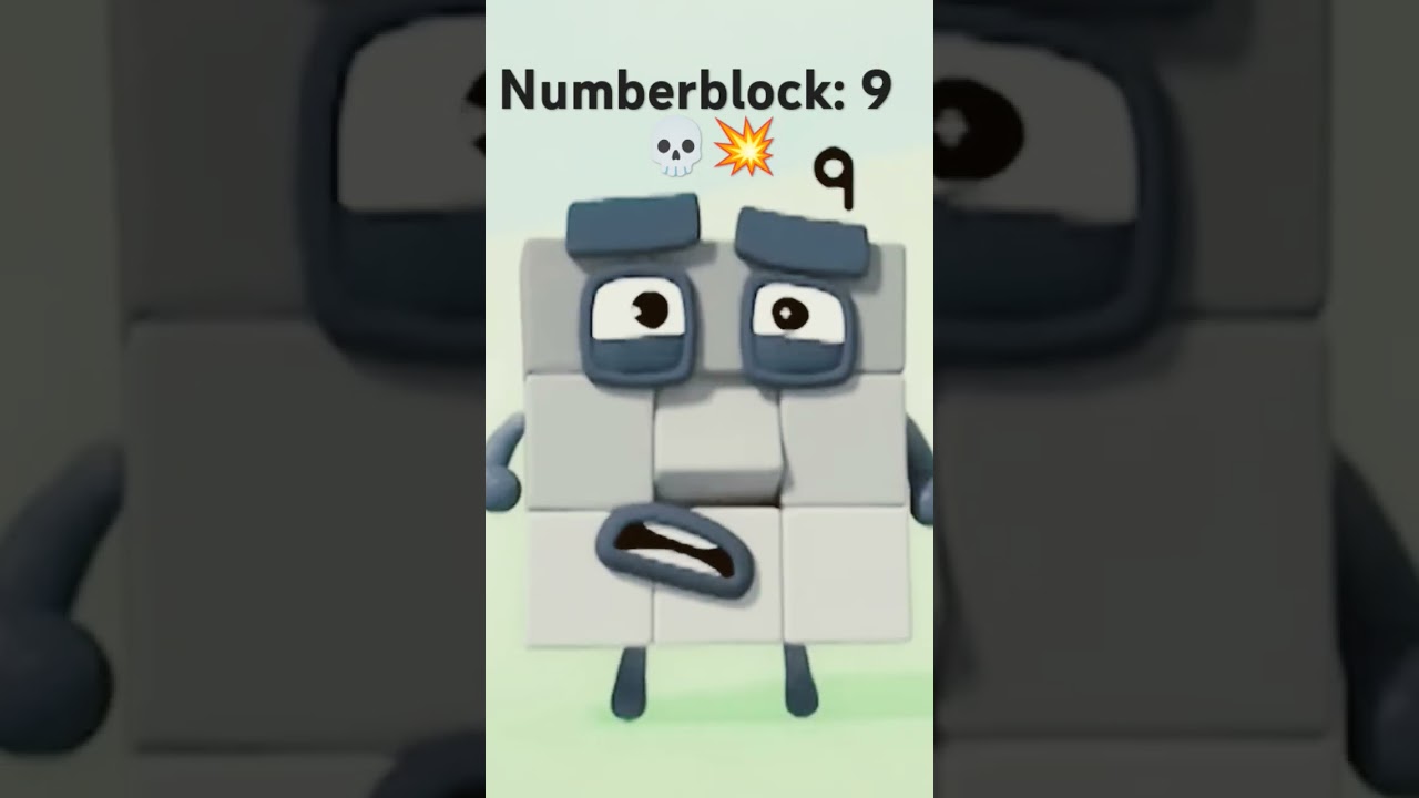 when Number block 9 sneezes 💀💥. 
