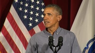 Obama takes aim at GOP candidates during labor union speech
