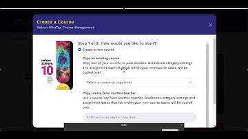 How to Copy Exisiting Nelson MindTap Course