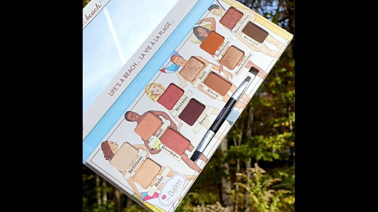The Balm - Nude Beach Eyeshadow Palette with swatches - It's beautiful