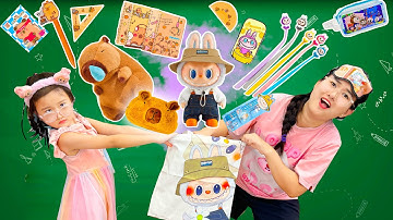 Changcady mua dụng cụ học tập phong cách Capybara và Labubu, các bạn thích phong cách nào?