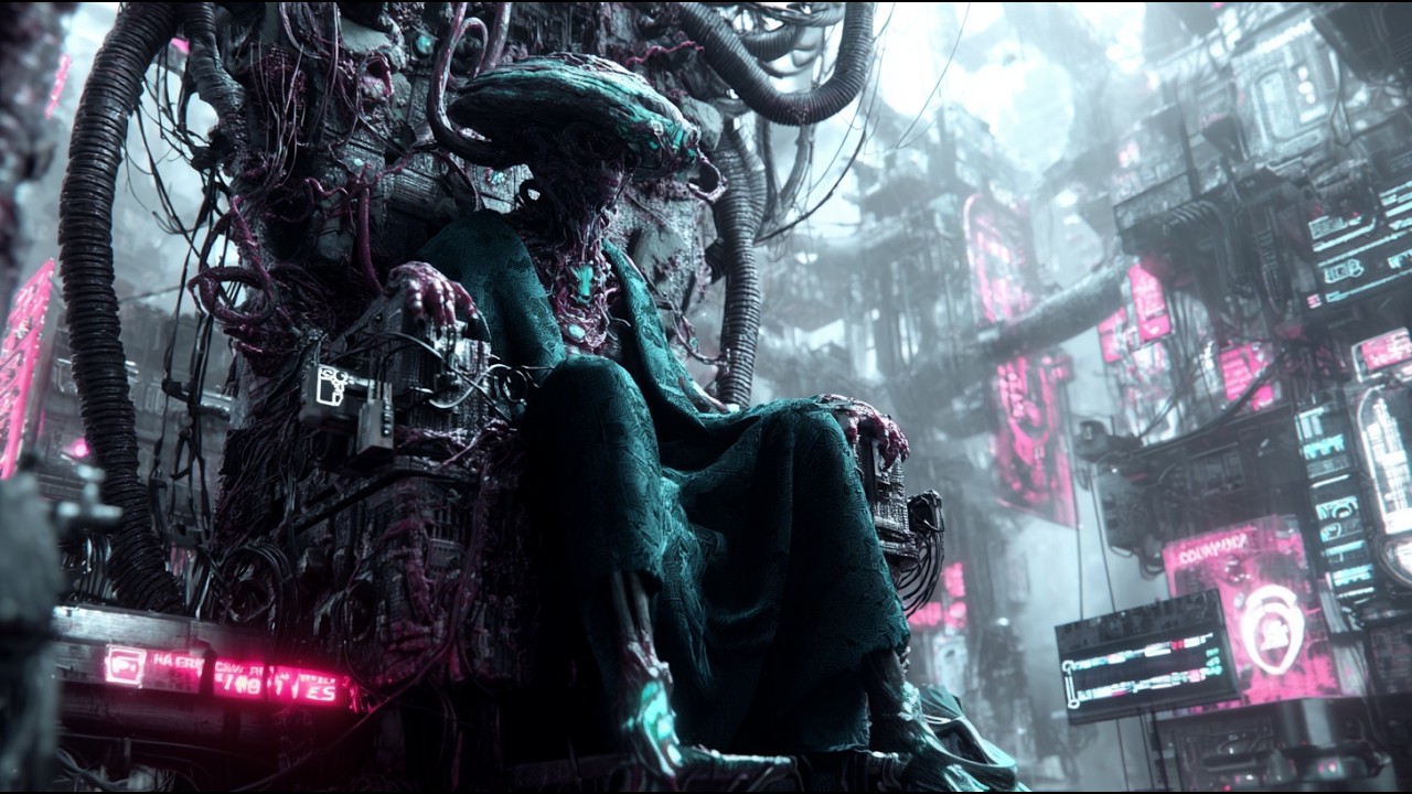 Shadows of the Cyber-Void // Darkwave Electronic Mix [AI Music]