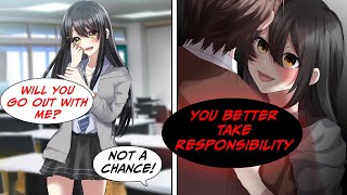 [Manga Dub] Cute girl becomes obsessed with me… she seemed normal yesterday but... [RomCom]