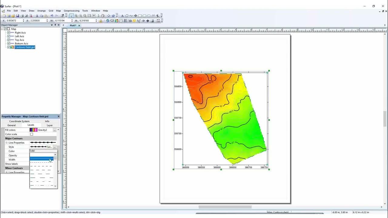 Surfer 12, Contour Map Generation YouTube