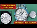 How To Replace Movement a SEIKO Premier 6G34.00E0 Watch | SolimBD