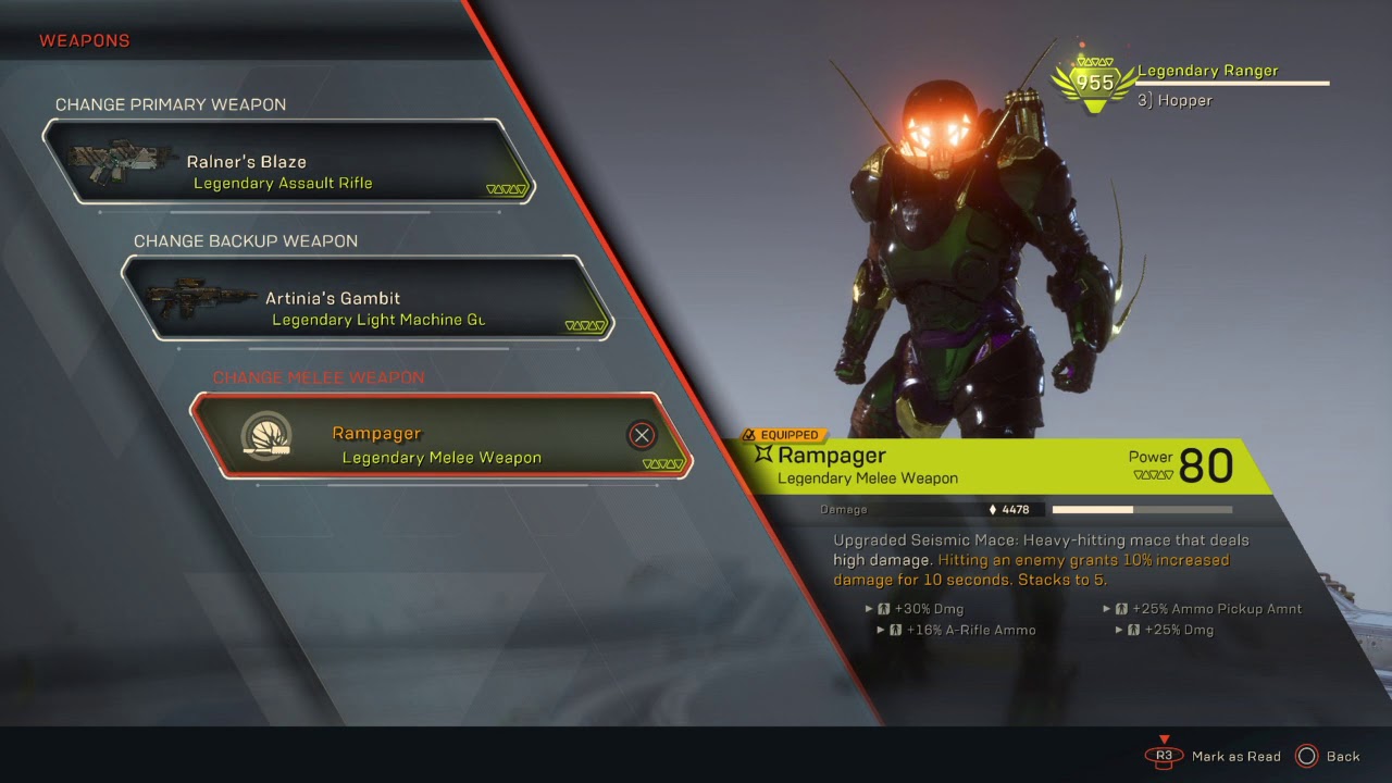 Anthem™Ranger Build 3: Hopper