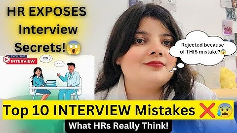 Top 10 Interview Mistakes ❌Freshers Make‼️😱🥲 | HR EXPOSES Real Interview Secrets! | MBA Placement✅