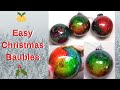 The Easiest Way to Make Beautiful Sparkly Christmas Baubles