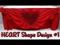HEART Shape Design #1 Tutorial Table Skirting|Heart shape |Diamond Design|Flower Design|Rose design