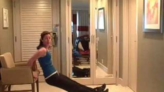 Hotel Tricep Dip Exercise - Ashley Mahaffey - The Fit Win