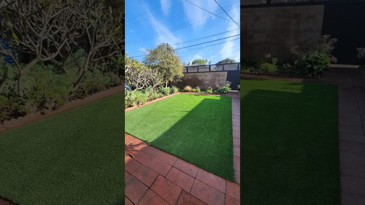 Artificial grass installation in West Hills, CA. 🤘 #homeimprovement
