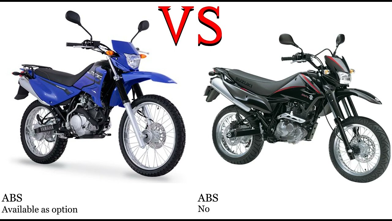 Yamaha XTZ 125 vs Suzuki DR 125 SM Test specification comparison