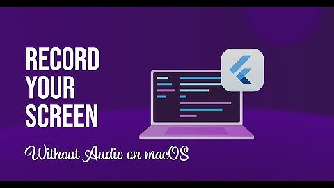 How to record Screen without Audio in Flutter macOS using ScreenCaptureKit
